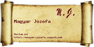 Magyar Jozefa névjegykártya