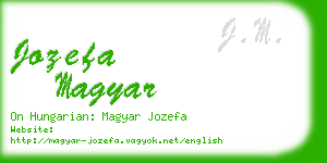 jozefa magyar business card